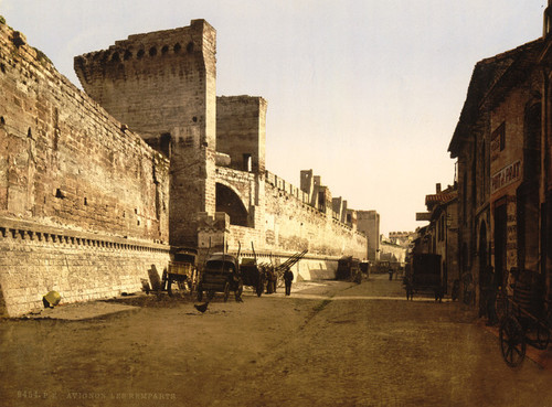 Art Prints of The Ramparts, Avignon, Provence, France