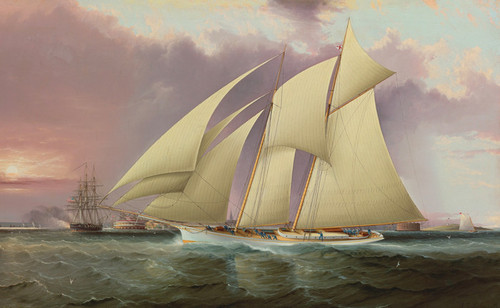 Pilgrim, Pilgrim Yacht, Americas Cup Races Drawing by Litz Collection -  Fine Art America