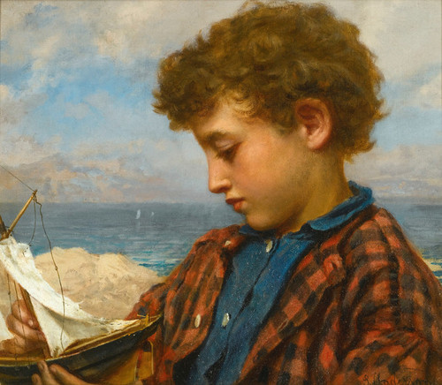 Art Prints Of The Young Yachtsman By Sophie Anderson