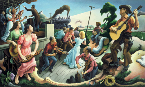 Art Prints Of The Source Of Country Music By Thomas Hart Benton