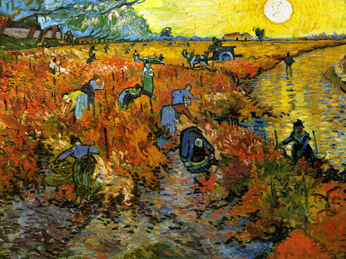 Art Prints of The Red Vineyard by Gogh