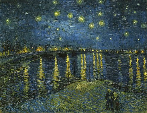 Fine Art Print The Starry Night - Vincent van Gogh