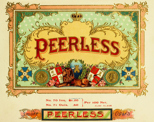 art prints of peerless cigars vintage cigar label