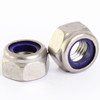 10mm A2 Stainless Steel Nylon Insert Nylock Lock Nuts M10 X 1.50mm Pitch - Pack of 12