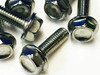 6mm Flanged Hex Head Bolts (8 Pack) M6 x 20mm A2 Grade Stainless Steel Flange Hexagon Head Bolt / Screw. Free UK Delivery.