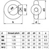 Eye Nuts 316 A4 Marine Grade Stainless Steel Lifting Eye Nuts M6 M8 M10 M12 DIN 582 (M8)