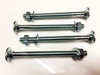 M10 x 130 Coach Bolts Carriage Bolts Cup Square Bolts BZP 4.8 Complete with Full Nuts & Form A Washers DIN 603 Pack of 4