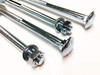 M10 x 180 Coach Bolts Carriage Bolts Cup Square Bolts BZP 4.8 Complete with Full Nuts & Form A Washers DIN 603 Pack of 4