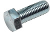 M12 x 80 Hex set screws zinc clear DIN 933 Pack of 2