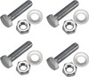 M16 x 40 Hex Head Bolts Nuts & Washers Din 933 Grade 8.8 Zinc Plated Pack of 4