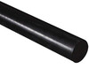 HDPE PE 500 Plastic round bar Black 50mm Diameter
