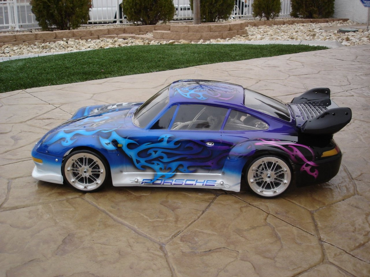 rc car body shell FG Porsche GT2 1/5 Scale 465mm bodyshell