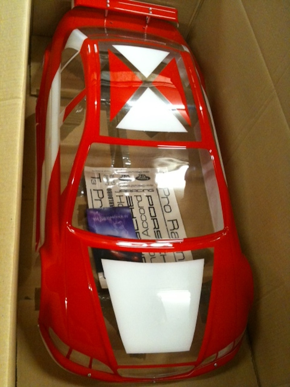 Honda Accord 1/5 scale RC touring car body shell 21 inch wheelbase clear PET large scale