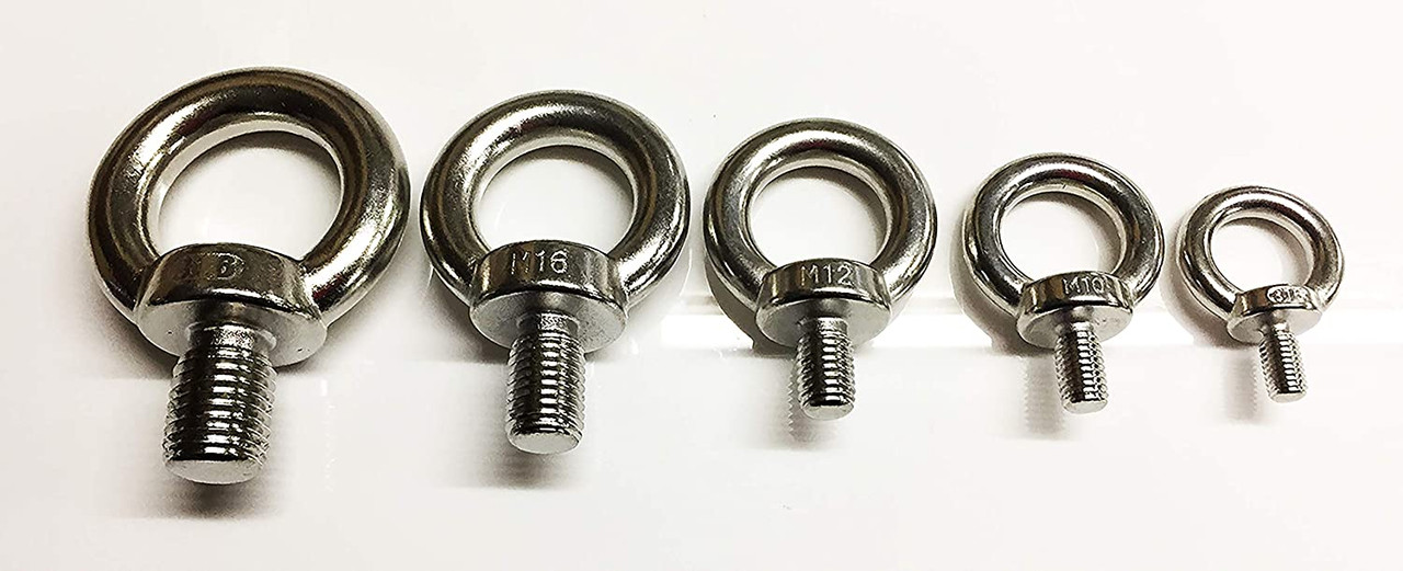 Eye Bolt Bolts Marine Grade 316 A4 Stainless Steel Lifting Eye Bolts M8 M10 M12 M16 M20 DIN 580 (M12)