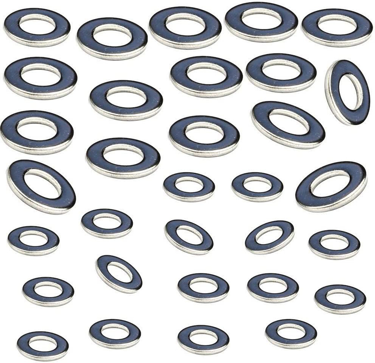 M10 Washer x 16 M12 Washer x 16 A2 Stainless Steel Form A Thick Flat Washers (32 Pack)