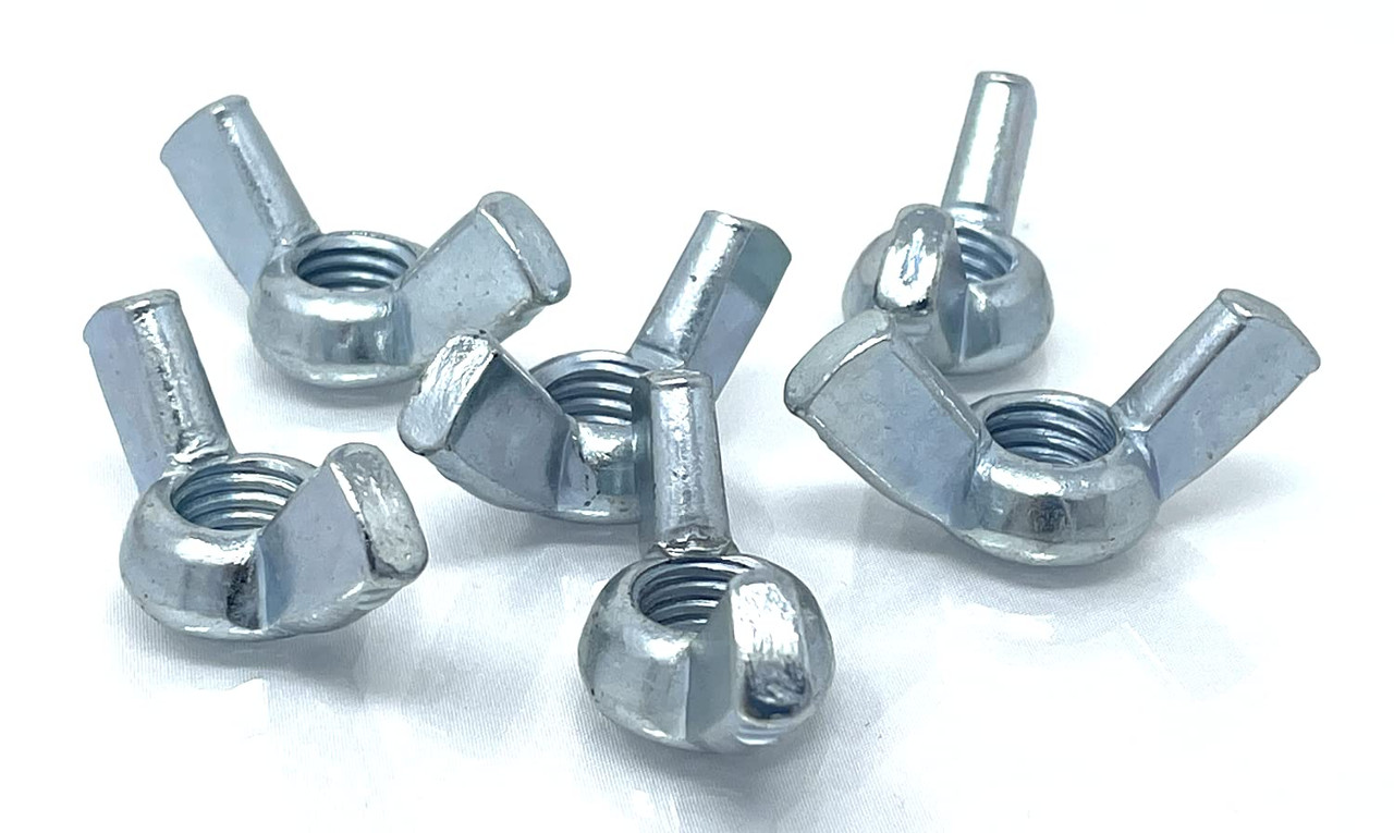 M12 Wing Nuts Mild Steel Bright Zinc Plate Ideal for many applications Pack of 6