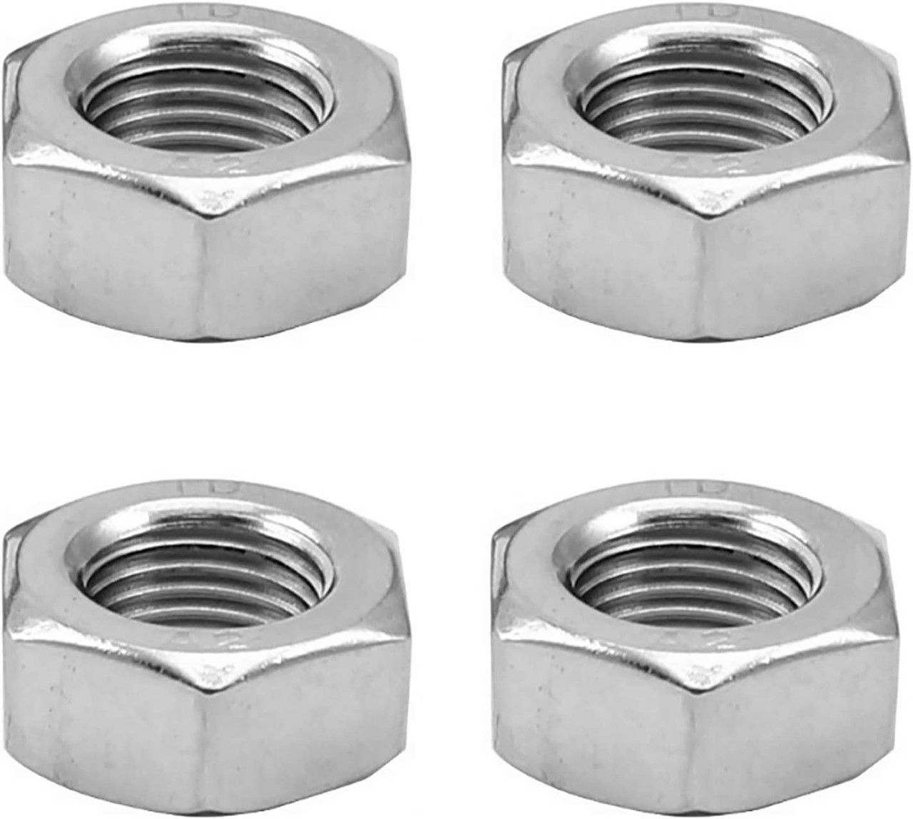 M6 Full Nut (20 Pack) 6mm A2 Stainless Steel Hex Hexagon Nuts Free UK Delivery