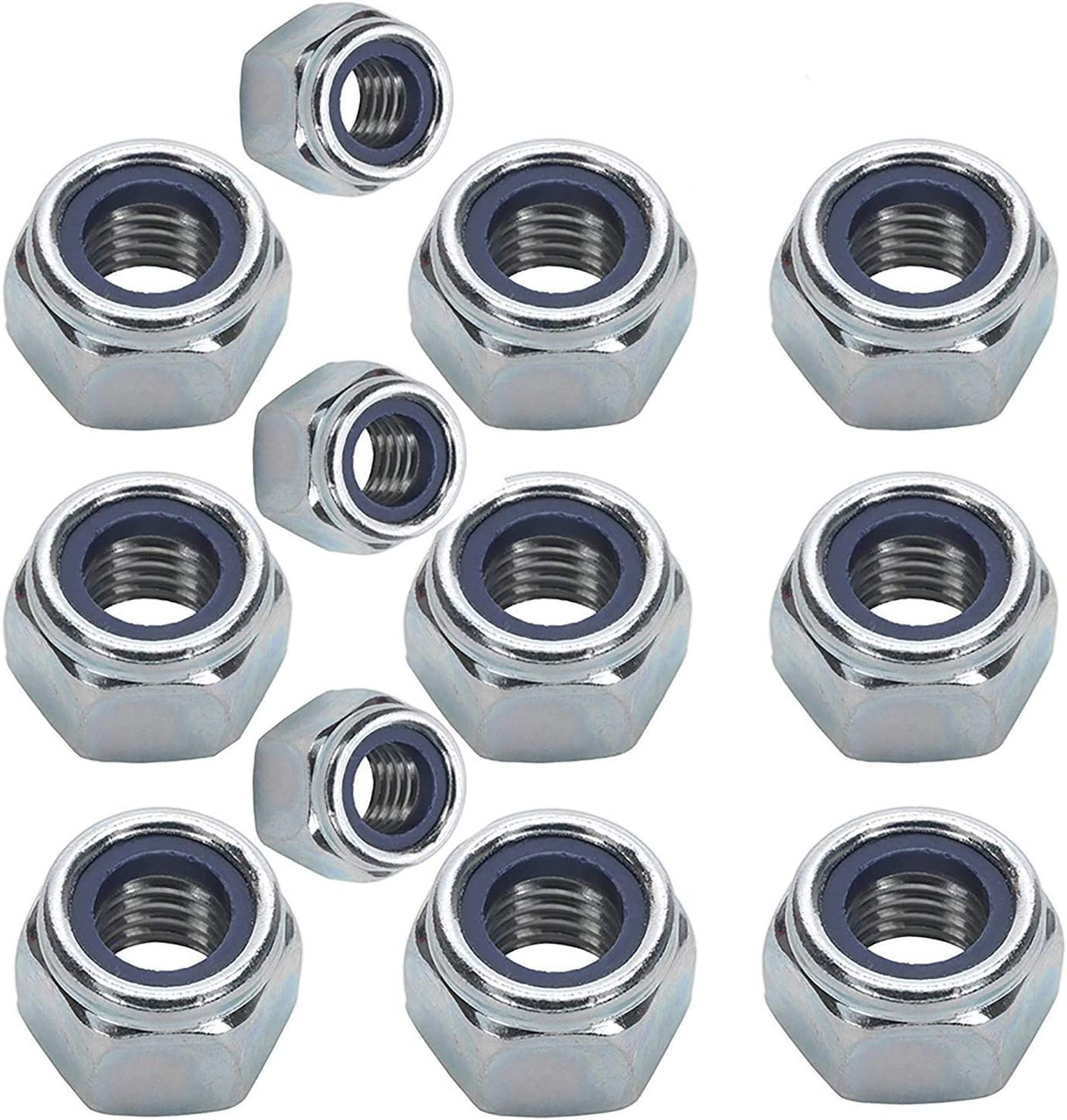 Nylock Lock Nuts M8 A2 Stainless Steel Nylon Insert 8mm X 1.25mm Pitch Pack of 75