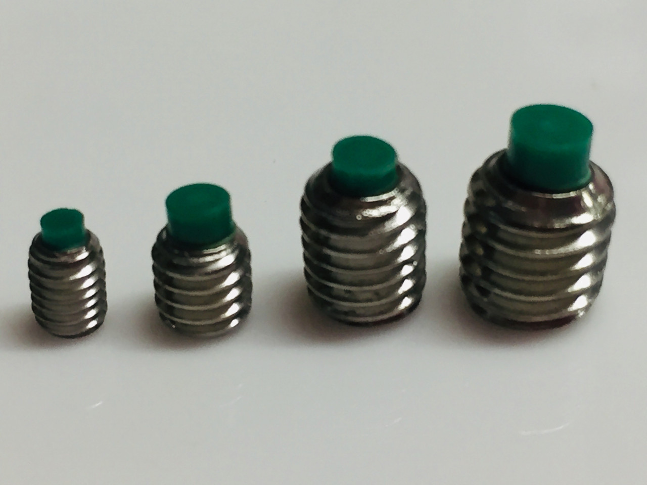 Nylon Tip Grub Screws are Manufactured from 304 Stainless Steel A2, with a self Colour Finish M3 x 5mm, M4 x 5mm, M5 x 7mm, M6 x 7.5mm (Pack of 16)
