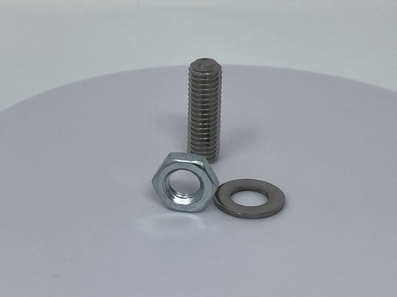 M8x25 Grub Screw St/St Rear nut and washer