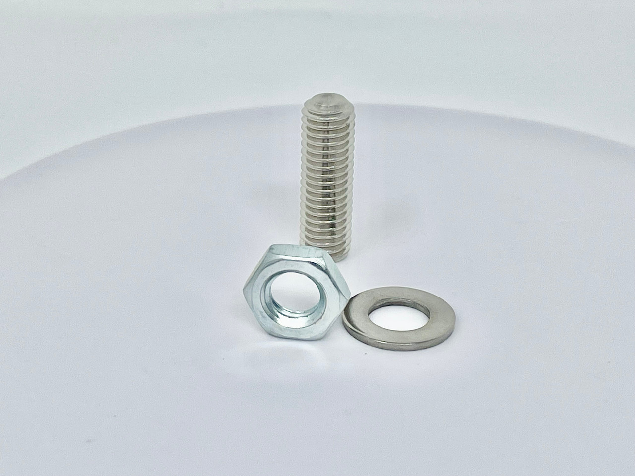 M8x25 Grub Screw  nut and washer