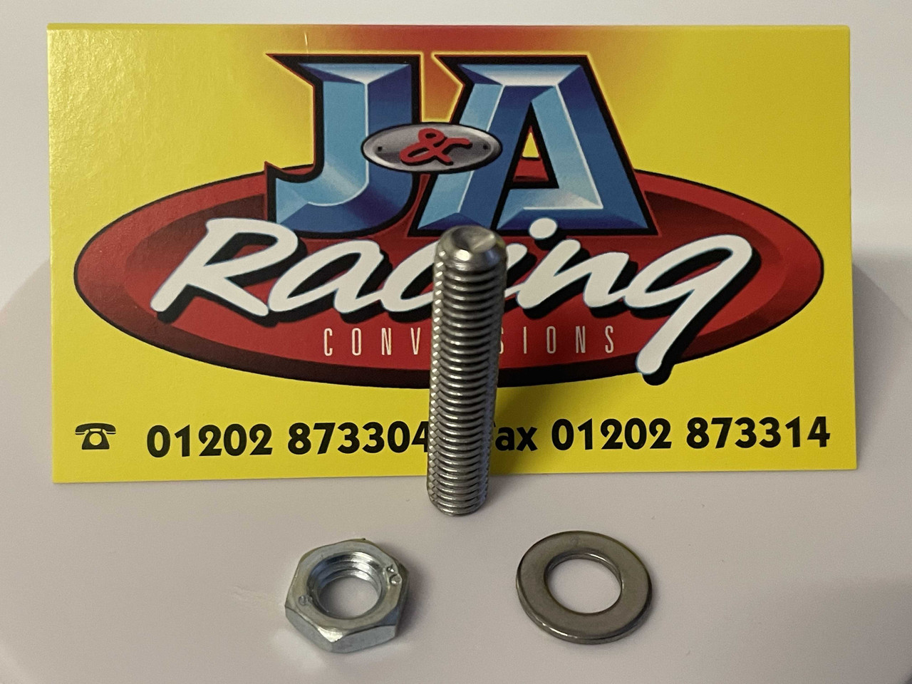 M8x40 Grub Screw St/St Rear nut and washer