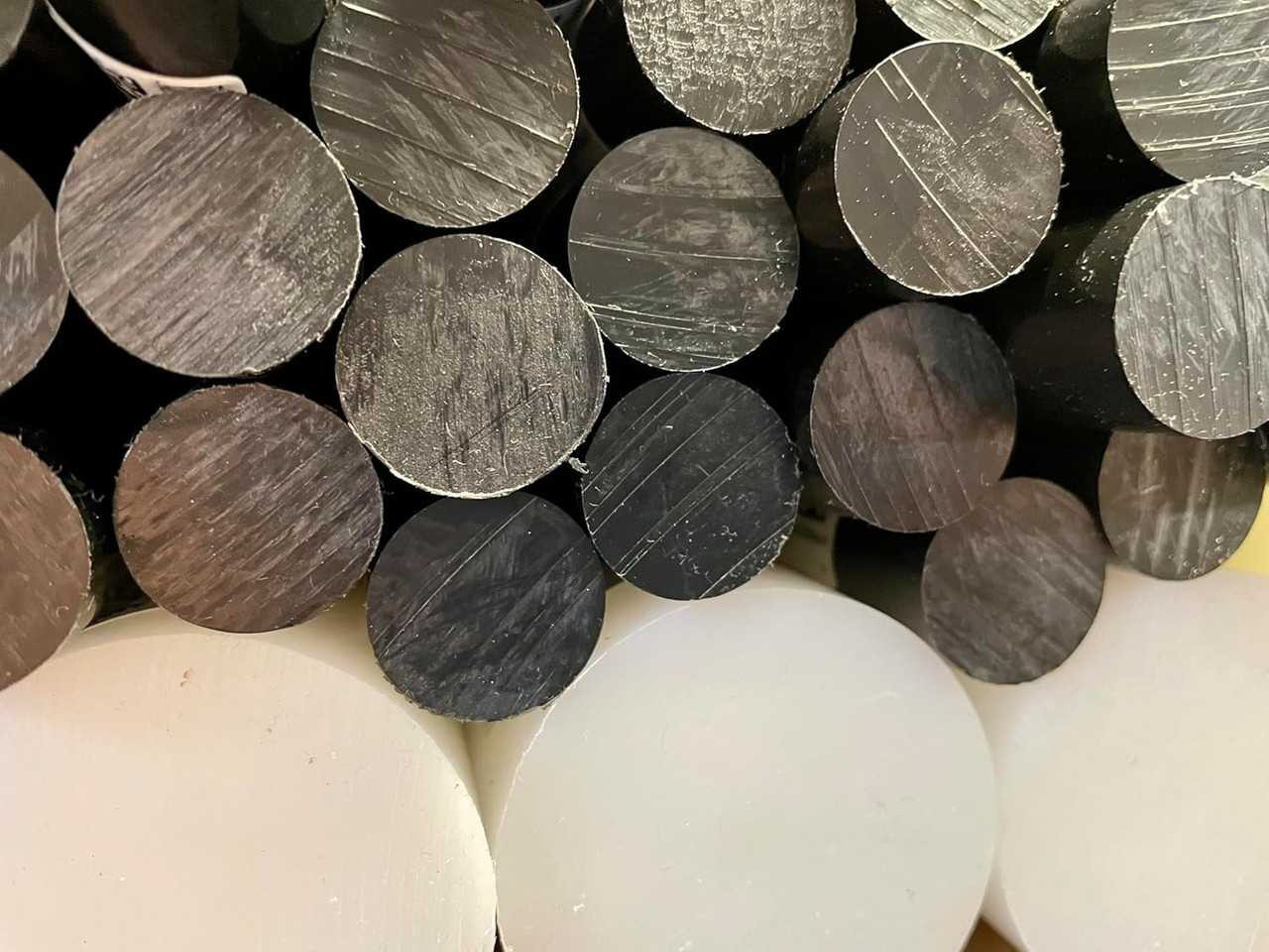 HDPE Round Rod 50mm x 300mm (1.97" x 11.8") White PE500 Engineering Plastic Bar