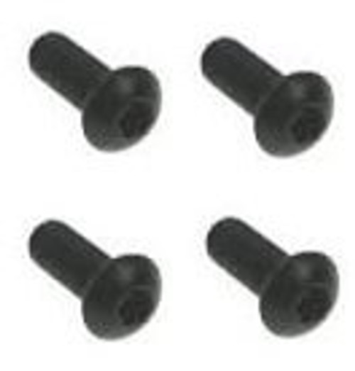 4mm High Tensile Button Head Bolt Setscrew (4 Pack) M4 x 16mm (Black 10.9 Grade H/T) Socket Allen Key Button / Dome Head Bolts Screws