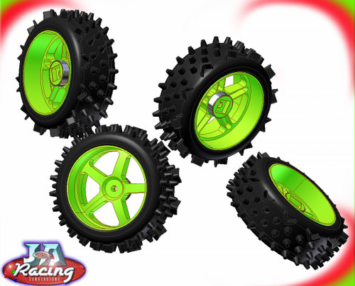 1/5th Scale wheels & Tyres & Foams set of 4 ( Suitable for FG 1/5th Scale off road )