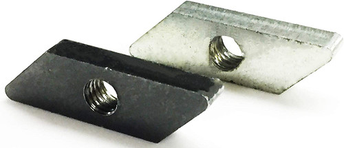 Diamond Steel Rhombus Nuts 20 mm x 10 mm x 5 mm M6 Threaded Pack of 12