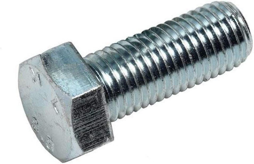 M10 x 35 Hex Set Screws - Bolts Fully Threaded Zinc plated Pack of 2 DIN 933