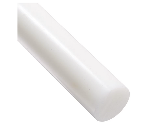 HDPE high density polyethylene round bar, Translucent White Grade A PE 500