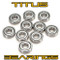 Ballrace bearing set T3 Mamba or T3 Onroad chrome plated 14 pcs