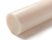 White Delrin Acetal Copolymer Rod Natural white 30mm Diameter 1.18" x 300mm 11.8" Long Grade A Quality