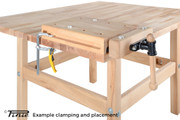 Pinie® WorkTop Portable Workbench on bench 2