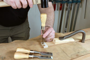 Narex Richter Butt Chisel in use on bench