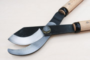 Yoshida Hamono Kyusakichi Carbon Steel Lopping Shears blade detail