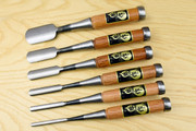 Fujikawa Uramaru Oire Chisels Set of 6 top