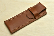 Leather pocket Knife Pouch closed