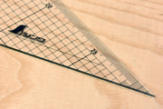 Shinwa Acrylic Triangle Grid Scale 300mm Set of 2