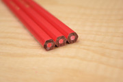 Shinwa Marking Pencil Pro Red Soft 3pc-close up