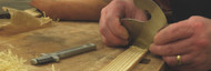 How do you sharpen a gooseneck scraper?