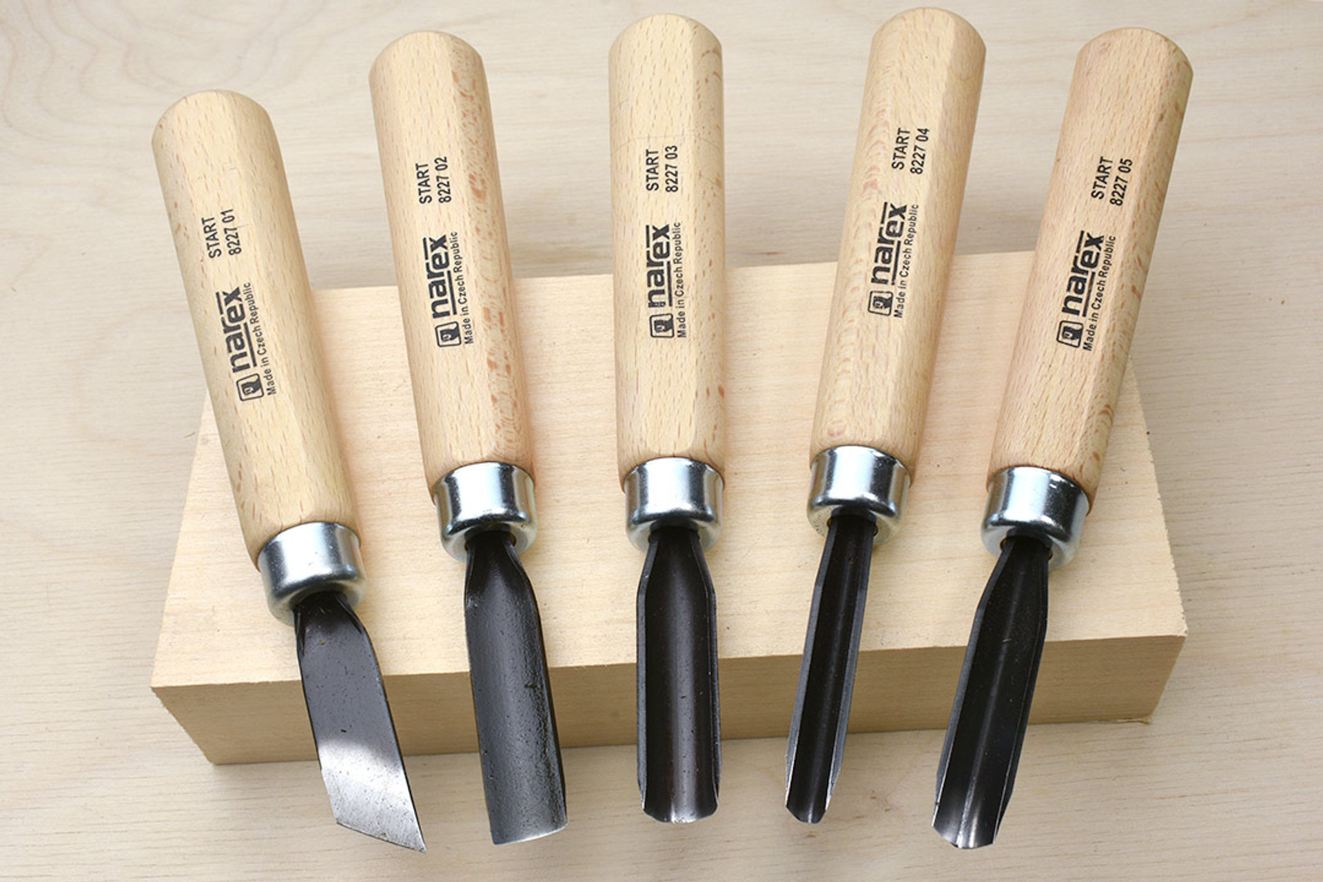 Narex shop carving chisels