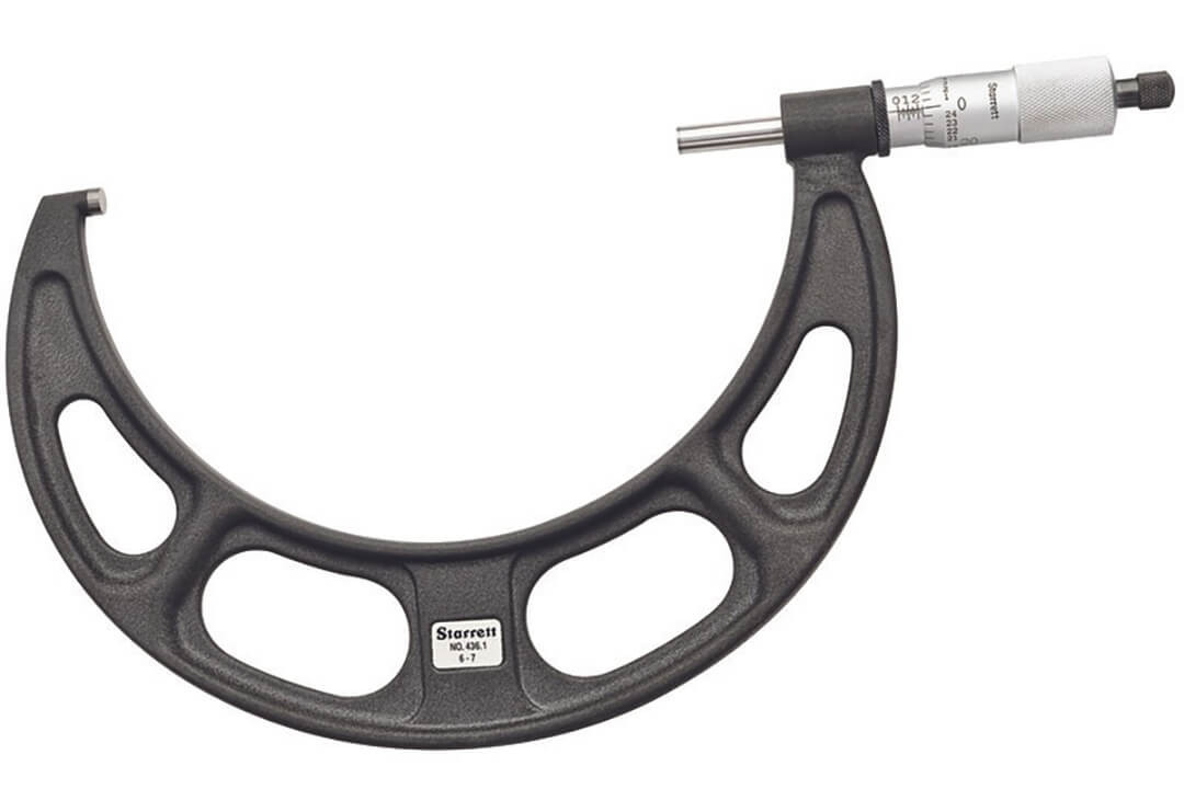 Starrett 436.1XRL-7 CARBIDE OUTSIDE MICROMETER 6