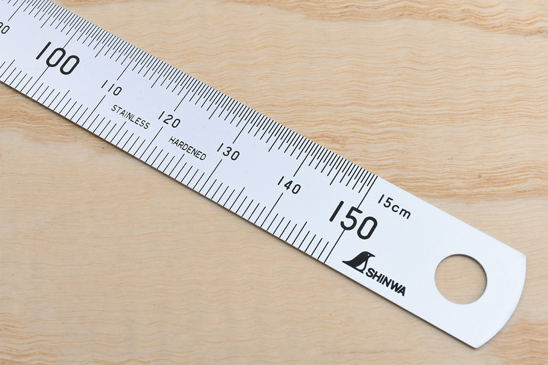 Shinwa Flush Ended Stainless Steel Rule | 150mm | Workshop Heaven