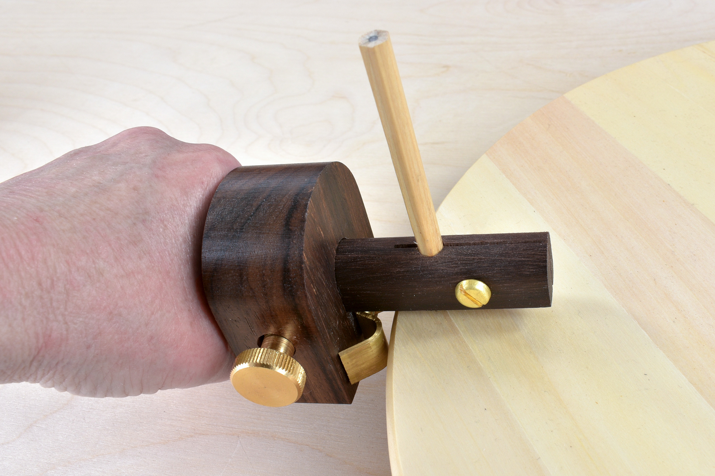 Marples Rosewood Pencil Gauge with Curve Scribing Attachment