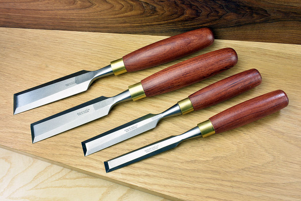 Ashley Iles Mk2 Bevel Edged Cabinetmakers Chisels Set of 4