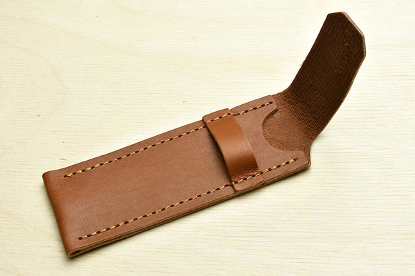 Handmade Barenia Leather Pocket Knife Pouch