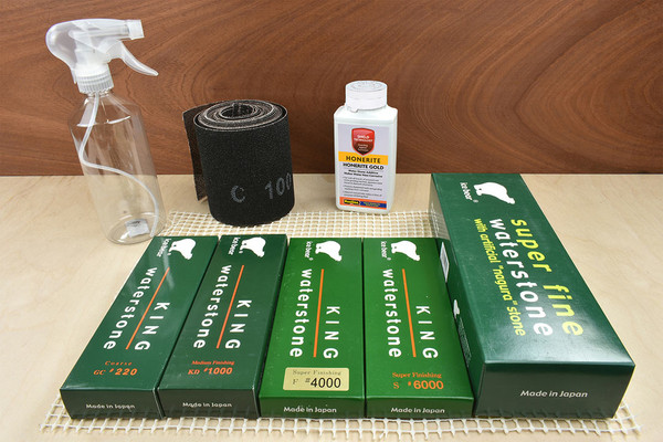 Japanese Waterstone Sharpening Kit (Deluxe)