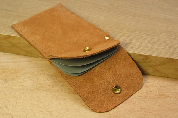 Suede Scraper Wallet